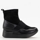 Resti Black women's slip-on boots with embossing Keleda - Footwear | ePonuda.com