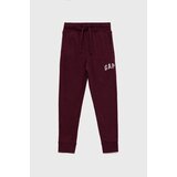 GAP Dječji donji dio trenirke boja: bordo, melanž | shoptok.hr
