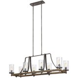 Quintiesse QN-ANGELO8-ISLE - Luster na stalku ANGELO 8xE27/60W/230V, dekor hrasta Cene