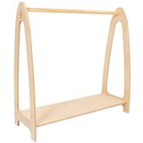 MeowBaby Dječja vješalica za kapute u dekoru bora u prirodnoj boji 98x96 cm Montessori - | shoptok.hr