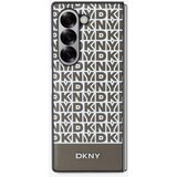 Dkny PU Leather Repeat Pattern Bottom Stripe MagSafe Zadní Kryt pro Samsung Galaxy Z Fold 6 Brown Ovitek za telefon Vijolična | Shoptok.si