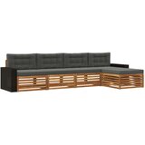  Set vanjskih sofa 5 pcs Prirodna i antracit Poliester | shoptok.hr