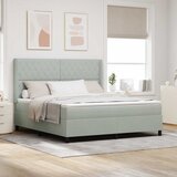  Krevet s opruga kutije Svijetlo siva 180 x 200 cm Baršun | shoptok.hr