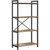 vidaXL Knjižna polica Umetni hrast 60 x 30 x 120 cm Konstruiran les, (5000201259) | Shoptok.si