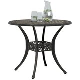  Vrtni stol brončani Ø 90 x 75 cm od lijevanog aluminija | shoptok.hr
