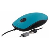 TNB musunsetbl zični miš + adapter usb-a/usb-c, plavi cene