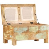  Klupa za pohranu od masivnog obnovljenog drva 80 x 40 x 40 cm | shoptok.hr