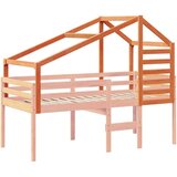 vidaXL Streha za otroško posteljo voščeno rjava 198x97x113 cm borovina | Shoptok.si