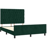  Okvir za krevet bez madraca tamnozeleni 140x190 cm baršunasti | shoptok.hr