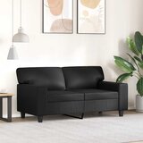  Dvosjed od tkanine crni 120 cm od umjetne kože | shoptok.hr