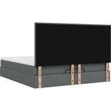 vidaXL Otomanski krevet s madracem i LED tamnosivi 180x200cm tkanine | shoptok.hr