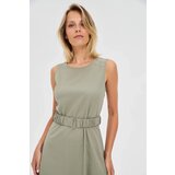 Marisse Olive Dress With Belt | Shoptok.si