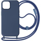 AVIZAR Poltrdi ovitek s kablom za iPhone 15 Plus, serija Corda - polnocno modra, (20886173) Cene