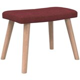 Stol za sproščanje s stolčkom vinsko rdeče blago, (20935299) | Shoptok.si