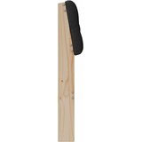  Tapecirani uzglavlje Crna 160 cm Čvrsto borovo drvo | shoptok.hr