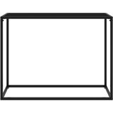  Konzolna mizica črna 100x35x75 cm kaljeno steklo, (20818222) | Shoptok.si