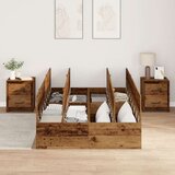  Krevet za pohranu Stari drvo 120x190 cm | shoptok.hr