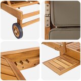  Ležaljka 100% poliester čvrsti teak | shoptok.hr