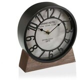  Galda pulkstenis Versa Crna Drvo MDF (20 x 20 x 6 cm) (Ø 20 cm) | shoptok.hr