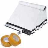 Rosfix Foliopaki bele 500x610mm 100kos. + 2x Pakirna trak rumena 48 mm x 50m, (21656562) | Shoptok.si