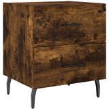  Noćni ormarić boja hrasta 40x35x47,5 cm od konstruiranog drva | shoptok.hr