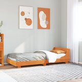 Maison Chic Posteljni okvir - Enojna postelja - Postelja za odrasle brez vzmetnice voščeno rjav 90x190 cm borovina-J8132, (21770383) | Shoptok.si