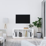 TV ormarić sjajni bijeli 100 x 35 x 40 cm od konstruiranog drva | Eponuda.com