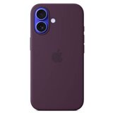 Apple iphone 16 silicone case with magsafe MYY43ZM/A - plum Cene