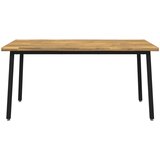  Stol za blagovanje s prirodnim rubom 160 x 70 x 75 cm Bijela | shoptok.hr