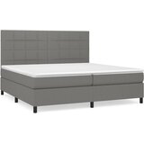  s oprugama i madracem tamnosivi 200 x 200 cm od tkanine | shoptok.hr