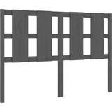  Posteljno vzglavje sivo 125,5x4x100 cm trdna borovina, (20643305) | Shoptok.si
