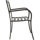 vidaXL vrtna klop 125 cm iz jekla črna | Shoptok.si