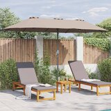  Vrtni suncobran Sivo-smeđa 370 x 197 x 239 cm | Eponuda.ba