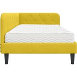  Kutni okvir kreveta Žuta 90 x 200 cm Baršun | Eponuda.com