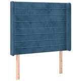 Maison Chic vzglavna omarica - nočna omarica - posteljna omarica z ušesi temno modro 103x16x118/128 cm žamet, (21708224) Cene