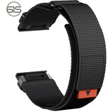 INF 22 mm najlonski pašček za uro Garmin Fenix 8/7X Pro/5X 6X Black, (22076883) | Shoptok.si