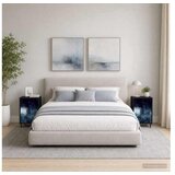 vidaXL Noćni ormar RAALTE 2 kom. Crni hrast 36 x 33 x 61 cm - Plavi mramorni uzorak 2 Cijene