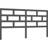  Posteljno vzglavje sivo 206x4x100 cm trdna borovina, (20647229) | Shoptok.si
