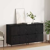 Ormarić za pohranu 2 pcs Crni hrast 60 x 35 x 70 cm Cijene