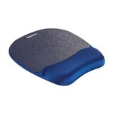 Fellowes Podloga za miš / zapešće s memorijskom pjenom PlushTouch ™ pliš, tamno plava | shoptok.hr