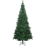  Umjetno osvijetljeno božićno drvce s kuglicama L 240 cm zeleno | shoptok.hr