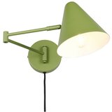  Zelena stenska svetilka z upogljivo konstrukcijo z vtikačem ø 15 cm Cosima – | Shoptok.si