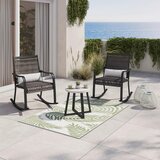 Bessagi Garden set za balkon mathilda, 3-Delno, črna, svetlo siva Cene