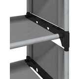 vidaXL Stalak za cipele 4 razine sivi 54x28x55 cm netkana tkanina | shoptok.hr