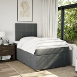  Krevet s oprugama i madracem tamnosivi 120 x 200 cm od tkanine | shoptok.hr