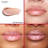 Shiseido Shimmer GelGloss bleščeči sijaj za ustnice z vlažilnim učinkom odtenek 02 Toki Nude 9 ml | Shoptok.si