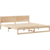  Okvir za krevet Prirodno drvo Čvrsta borovina 180 x 200 cm | shoptok.hr
