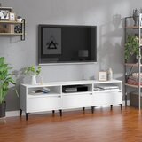 vidaXL TV omarica bela 150x30x44,5 cm inženirski les Cene