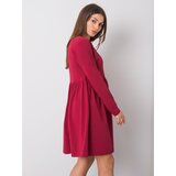 RUE PARIS Dress-RV-SK-6008.19X-burgundy | Shoptok.si