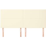  Posteljno vzglavje 4 kosa krem 90x5x78/88 cm umetno usnje, (20952303) | Shoptok.si